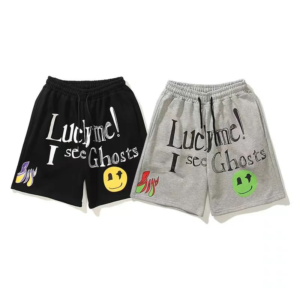 Lucky Me I See Ghosts Cotton Shorts