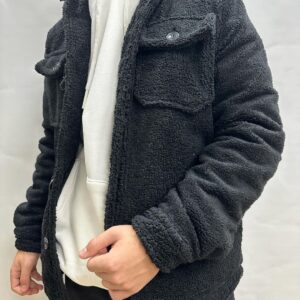 winter fleece jacket black