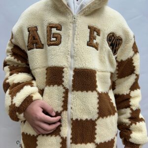 Age Embroidered Letters Winter Coat