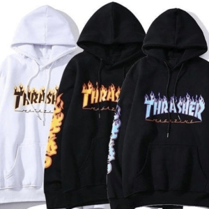 Thrasher Magazine Flame Oversized Hoodies